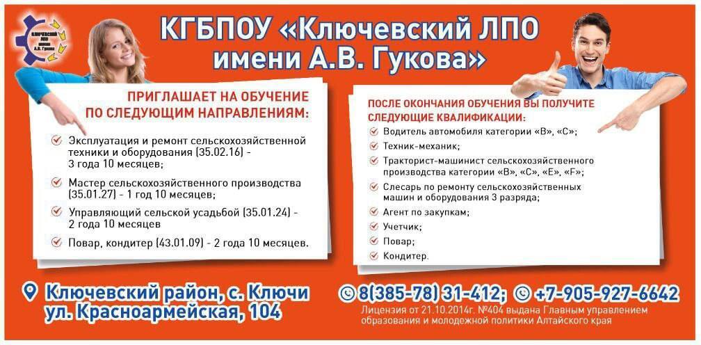 Информация для абитуриентов.