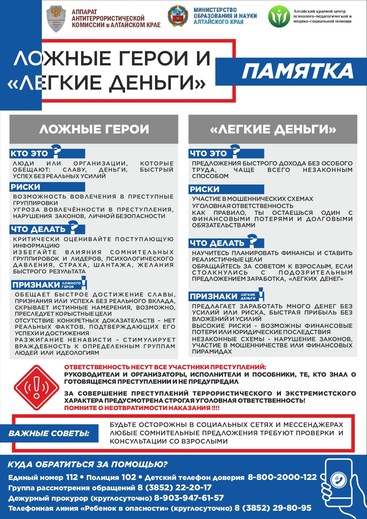 ВНИМАНИЕ! БУДЬТЕ ОСТОРОЖНЫ!.