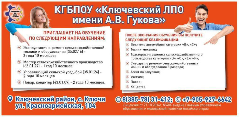 Информация для абитуриентов.